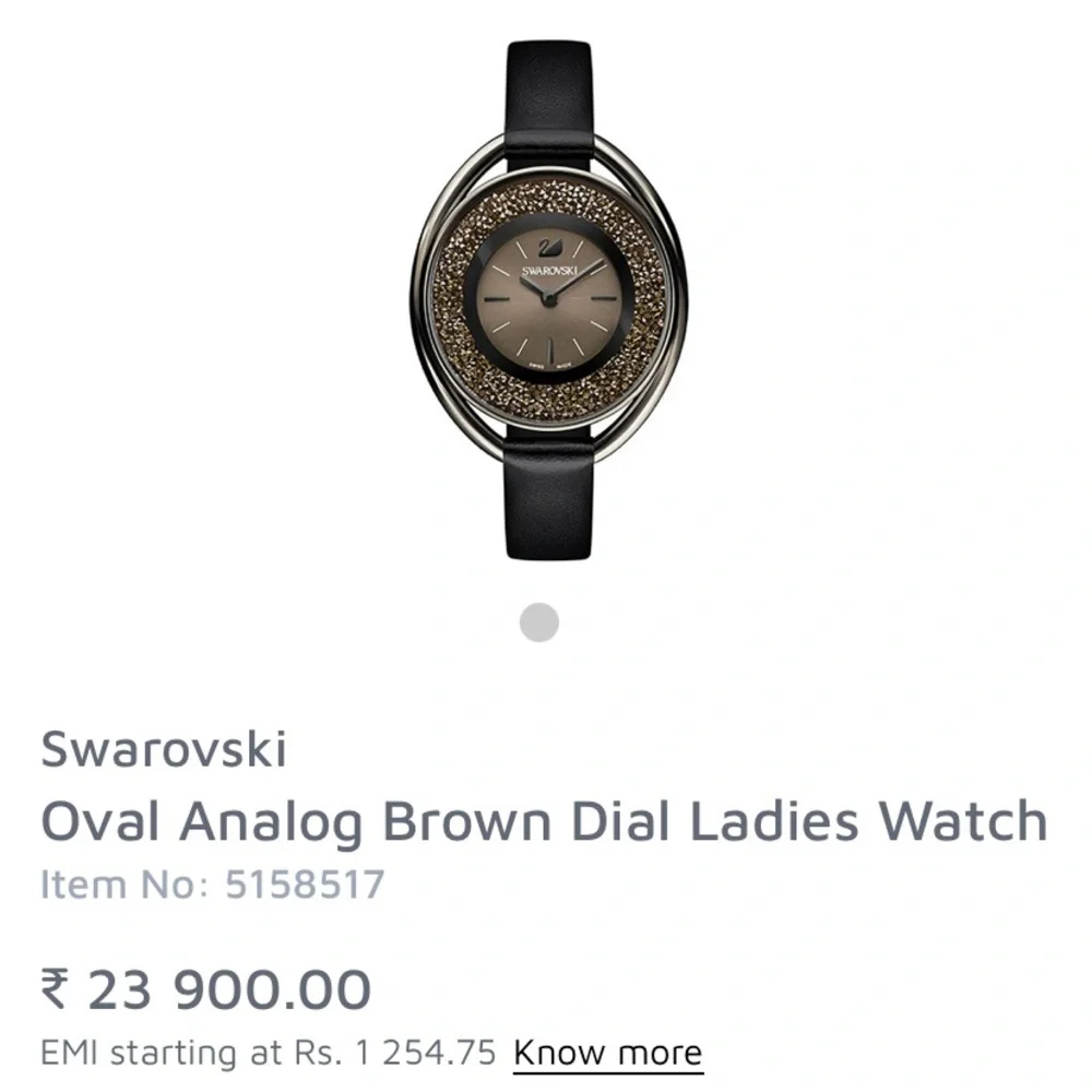 🤩 SWAROVSKI Oval Analog Brown Dial Ladies Watch. Item No : 5158517 - Picture 3 of 15